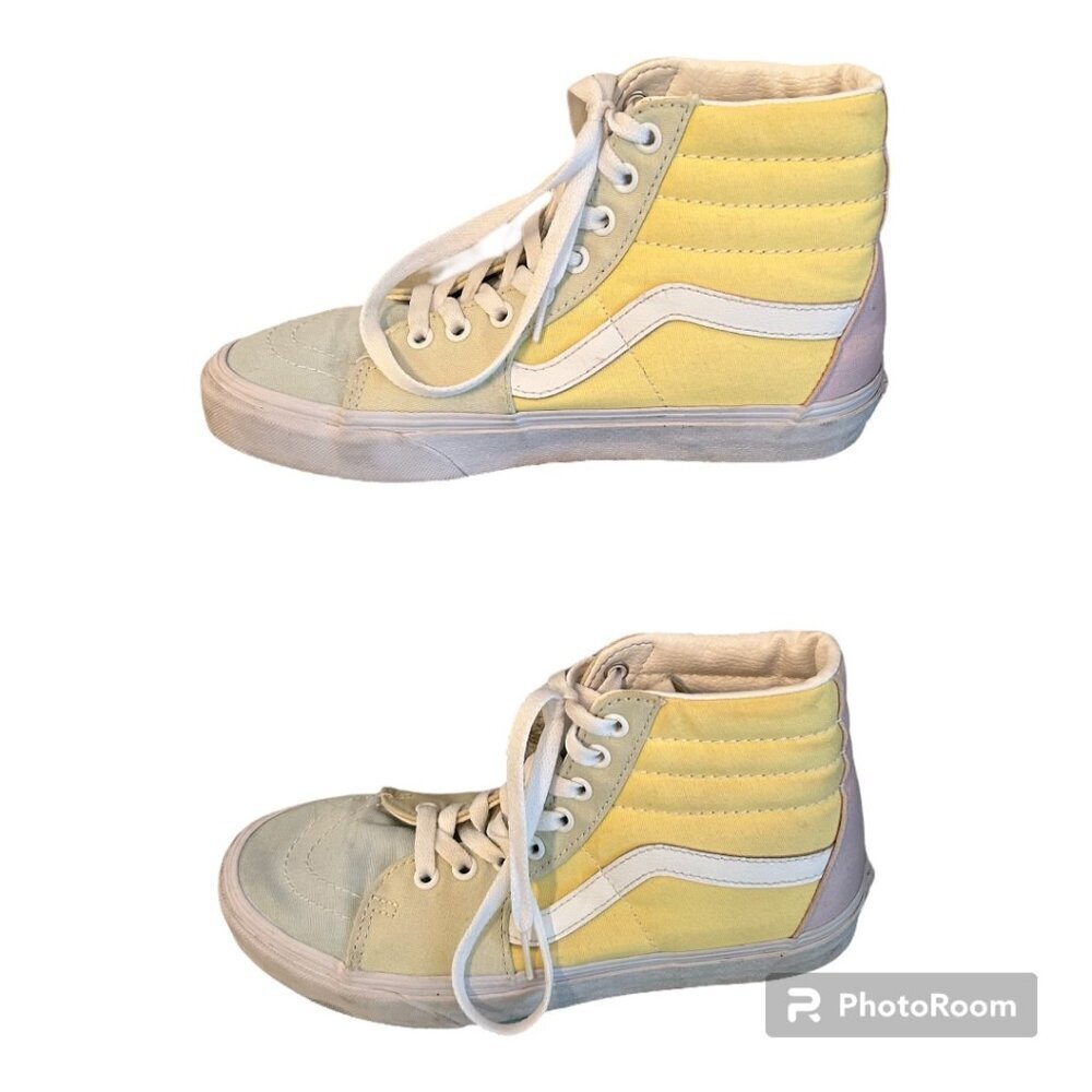 Vans Sk8-Hi Pastel Color Block Shoe Women's Size 7 Hi Top Skater Fashion Sneaker